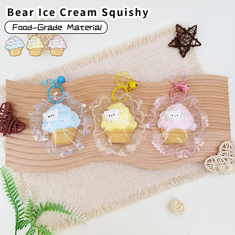 Bear Ice‑Cream Squishy Toy