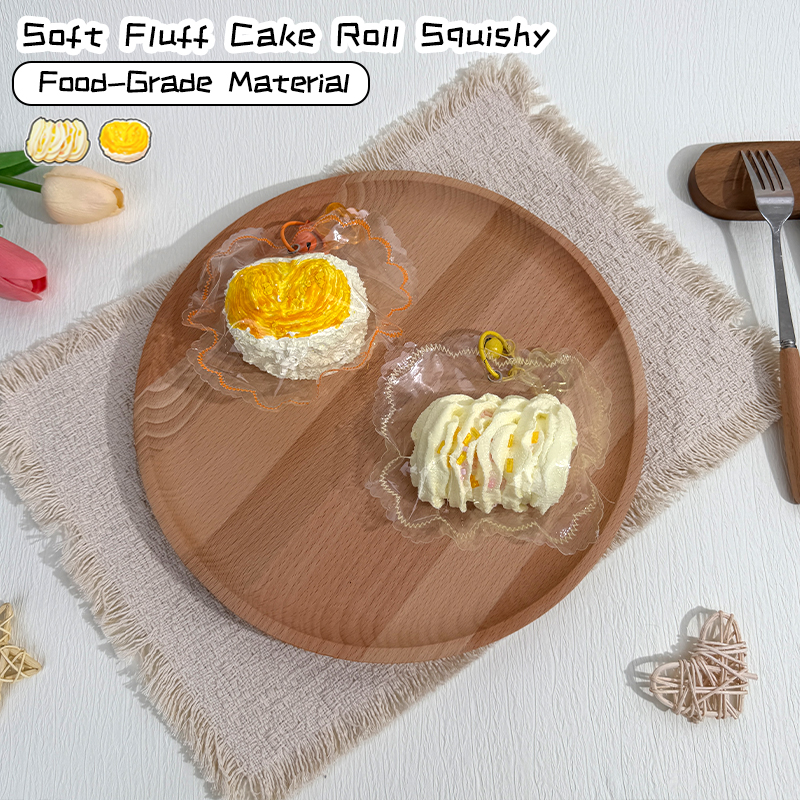 Soft Fluff Cake Roll Squishy