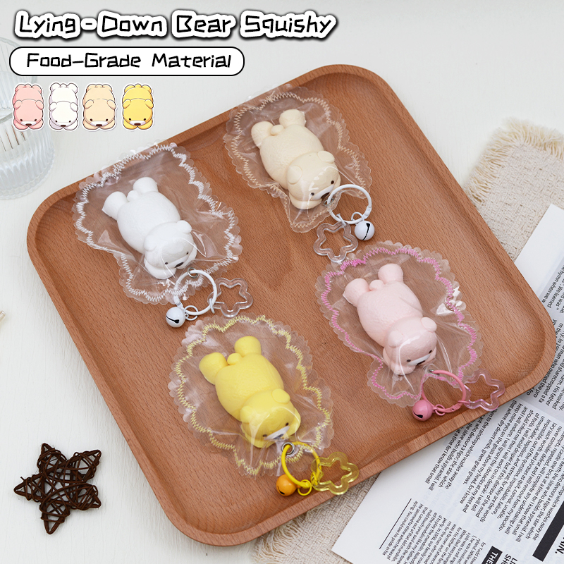 Lying‑Down Bear Squishy